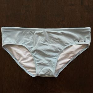 Light blue Brazilian swim briefs